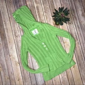 Justice-Girl’s Hooded Sweater-Lime Green XL